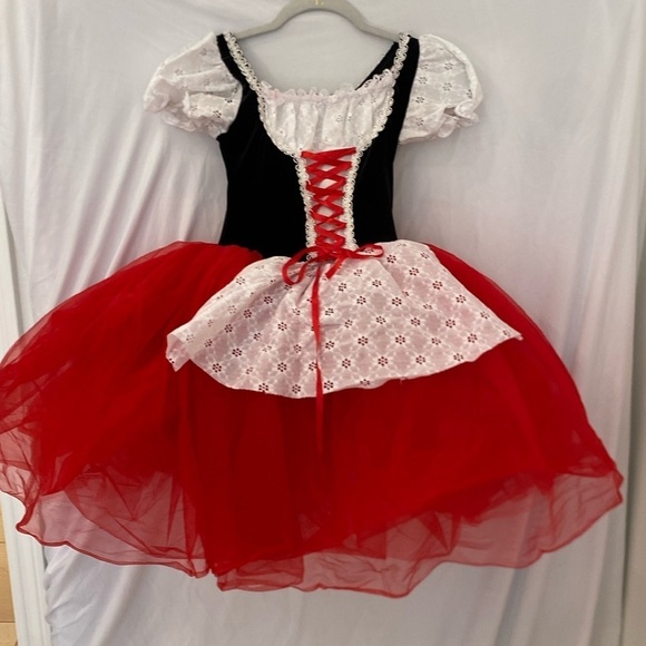 Little red riding hood costume child medium red tutu - Picture 1 of 5